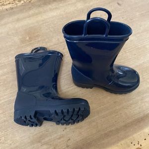 Navy Toddler Rain boots. Like new!